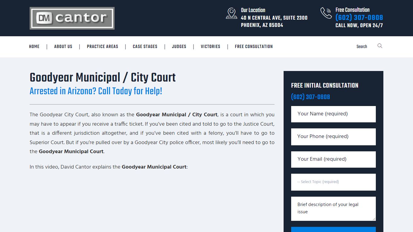 Goodyear Municipal Court - Goodyear, AZ - DM Cantor