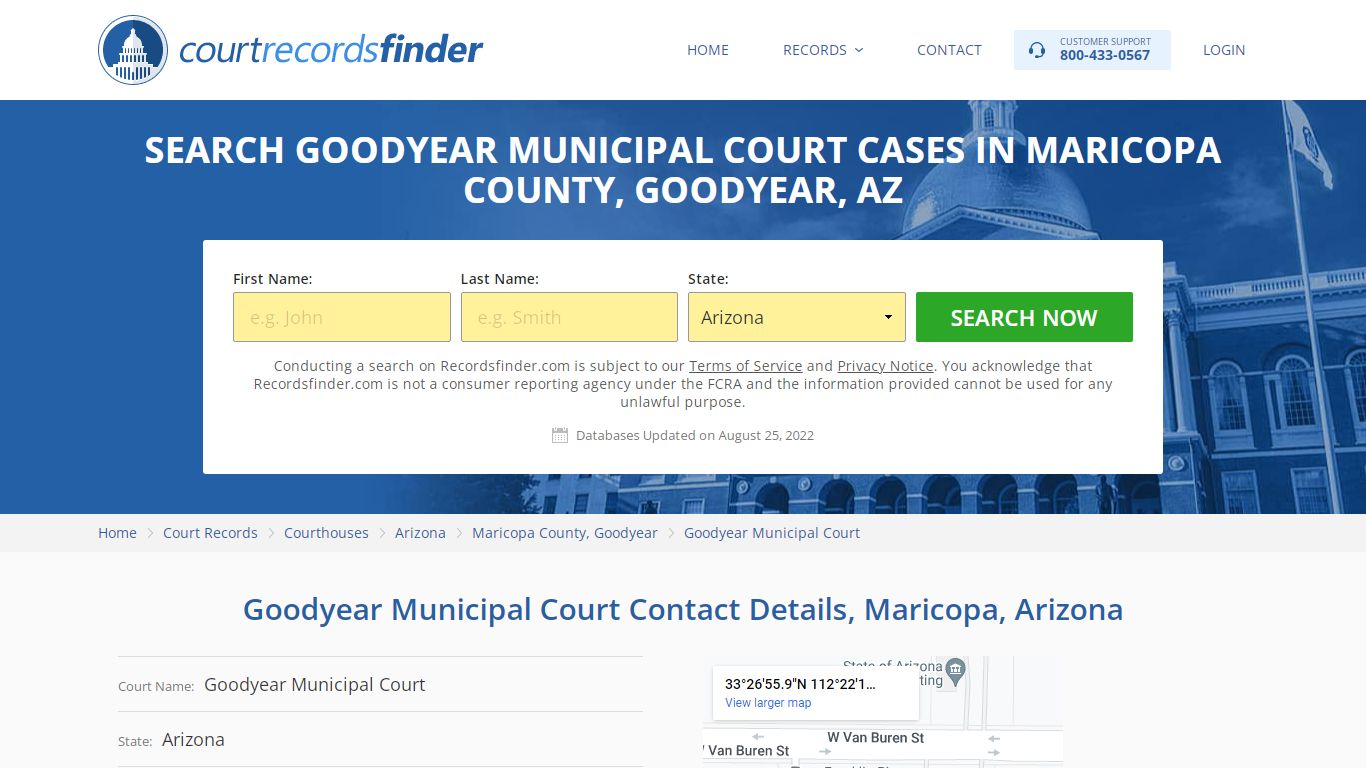 Goodyear Municipal Court Case Search - RecordsFinder