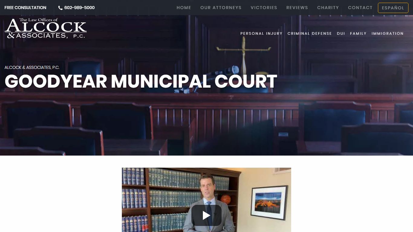 Goodyear Municipal Court | Alcock and Associates P.C.